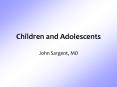 Children and Adolescents PowerPoint PPT Presentation