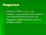 Plagiarism