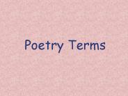 Poetry Terms