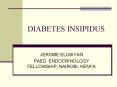 DIABETES INSIPIDUS PowerPoint PPT Presentation
