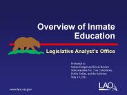 Overview of Inmate Education