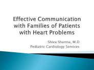 Effective Communication with Families of Patients with Heart Problems