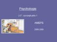 Psychologie U.F. conceptuelle 1 PowerPoint PPT Presentation