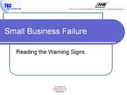 Small Business Failure