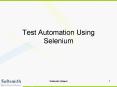 Test Automation Using Selenium PowerPoint PPT Presentation