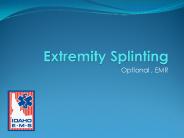 Extremity Splinting