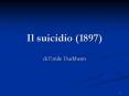 Il suicidio (1897) PowerPoint PPT Presentation