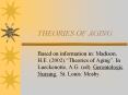 THEORIES OF AGING PowerPoint PPT Presentation