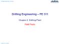 Drilling Engineering  PowerPoint PPT Presentation