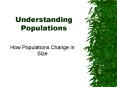 Understanding Populations PowerPoint PPT Presentation