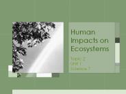Human Impacts on Ecosystems