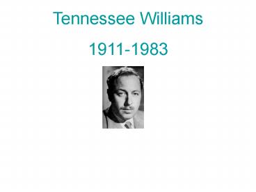 Tennessee Williams