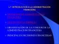 I.- INTRODUCCION A LA ADMINISTRACION FINANCIERA PowerPoint PPT Presentation