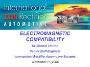 ELECTROMAGNETIC COMPATIBILITY