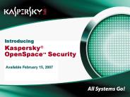 Introducing Kaspersky 