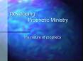 Developing  Prophetic Ministry PowerPoint PPT Presentation