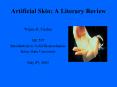 Artificial Skin: A Literary Review PowerPoint PPT Presentation