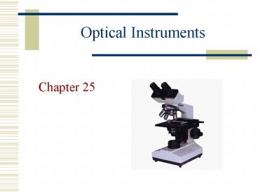 Optical Instruments
