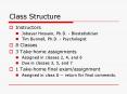 Class Structure PowerPoint PPT Presentation