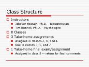 Class Structure