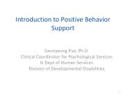 Introduction to Positive Behavior Support