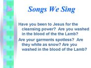 Songs We Sing