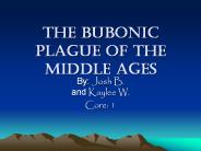 THE BUBOnIC PLAGUE OF THE MIDDLE AGES