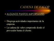 CADENA DE VALOR