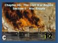 Chapter 16: The Civil War Begins Section 1: War Erupts PowerPoint PPT Presentation