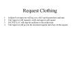 Request Clothing PowerPoint PPT Presentation