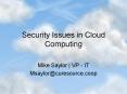 Security Issues in Cloud Computing PowerPoint PPT Presentation