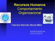 Recursos Humanos Comportamiento Organizacional