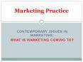 Contemporary Issues in Marketing: PowerPoint PPT Presentation