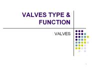 VALVES TYPE