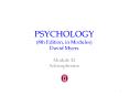 PSYCHOLOGY (8th Edition, in Modules) David Myers PowerPoint PPT Presentation