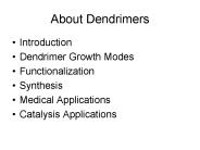 About Dendrimers