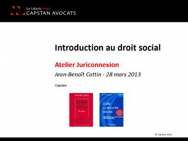 Introduction au droit social