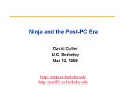 Ninja and the Post-PC Era