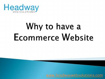Ecommerce Website