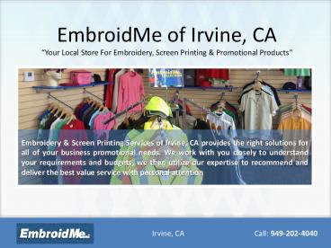 The Embroidery Store Irvine
