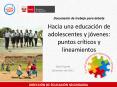 Documento de trabajo para debate Hacia una educaci PowerPoint PPT Presentation