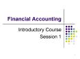 Financial Accounting PowerPoint PPT Presentation