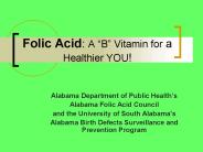 Folic Acid: A 
