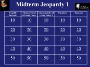 Midterm Jeopardy 1