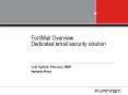 FortiMail Overview Dedicated email security solution PowerPoint PPT Presentation