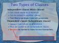 Two Types of Clauses PowerPoint PPT Presentation