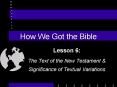 How We Got the Bible PowerPoint PPT Presentation