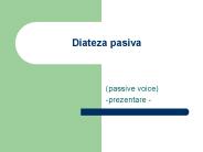 Diateza pasiva