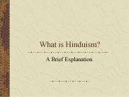 What is Hinduism?