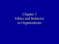 Chapter 3 Ethics and Behavior in Organizations PowerPoint PPT Presentation